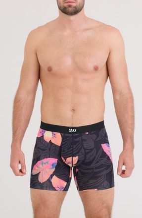 Saxx Vibe Xtra Soft Comfort Boxer Briefs in Nctrnl Orchid-Dk Ink at Nordstrom, Size Xx-Large