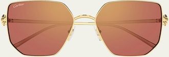 Cartier Clash de Cartier 56mm Rectangular Sunglasses