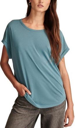 Lucky Brand Sandwash Dolman T-Shirt in Blue Coral at Nordstrom Rack, Size X-Small