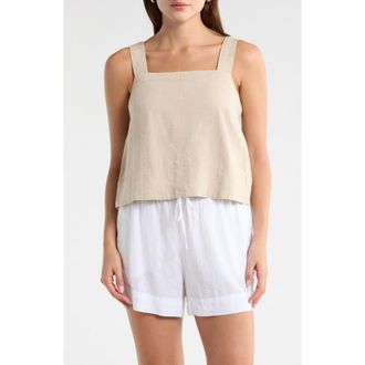 Madewell Linen Blend Tank in Natural Undyed at Nordstrom Rack, Size X-Small