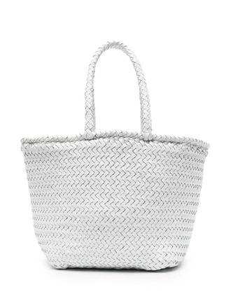Dragon Diffusion small Grace Basket tote bag - White