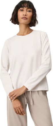 Pact Luxe Essential Crewneck Long Sleeve Tee Made With Organic Cotton in Cream at Nordstrom, Size Xx-Large