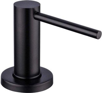 OEM Dispensador De Jab&oacute;n, 500 Ml, Acero Inoxidable 304, Duradero, Recargable, Apto Para Orificios De Fregadero De 25-40 Mm, Pr&aacute;ctico, Negro, 1 Unidad
