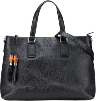 Gucci Pre-owned Handbags, female, Black, Size: ONE SIZE Pre-owned Vintage Shoulder Bag