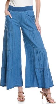 Xcvi Dugan Wide Leg Linen-Blend Pant