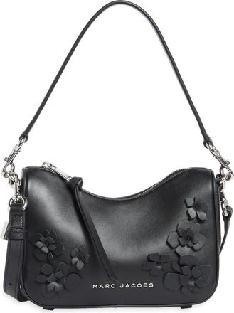 Marc Jacobs Daisy Appliqu&eacute; Small Shoulder Bag in Black at Nordstrom Rack