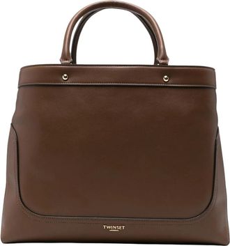 Twinset Shopper Bag - Dames - Shoppers - Bruin - ONE Size - Leer - Tassen