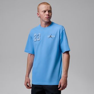 Nike Jordan Mens Jordan Brooklyn Graphic T-Shirt in Blue | IF3127-412