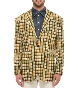 Dsquared2 Yellow Notched Lapel Jacket