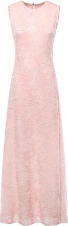 Rotate Long Floral Mesh Dress