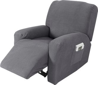 OEM Funda El&aacute;stica Para Sill&oacute;n (4 Piezas Separadas): Funda Protectora Suave Para Sof&aacute;, Dormitorio O Sala De Estar