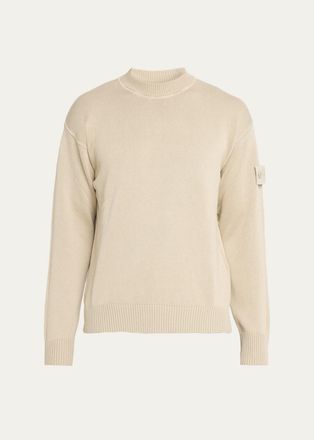 Stone Island Mens Cotton and Cashmere Crewneck Sweater