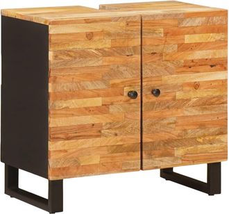 vidaXL Mueble De Lavabo Para Ba&ntilde;o Natural 62 X 33 X 58 Cm Vidaxl