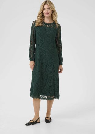 Cream Jersey jurk Feminine Sea Moss green