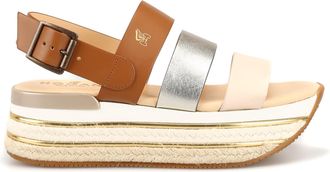 Hogan Panelled Platform Sandals