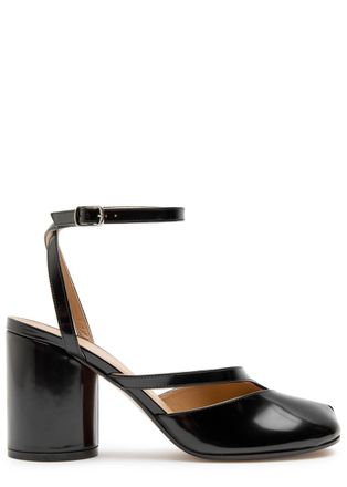Maison Margiela Tabi 80 Patent Leather Sandals - Black - 38 (IT38 / UK5)