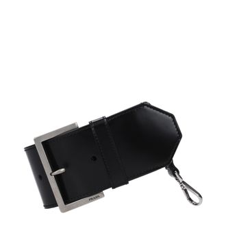 Prada Geschenkideen Armband Damen Leder Schwarz