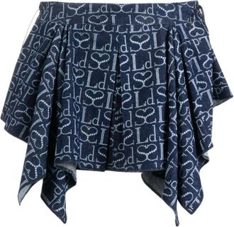 Ludovic de Saint Sernin Short Skirts - Dames - Korte rokken - Blauw - S - Katoen - Rokken