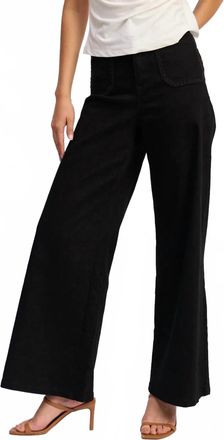 En Saison Brixton Embroidered Detail Pant In Black