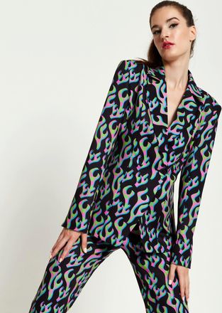 House Of Holland Black Flame Blazer