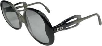 Dior Pre-owned Plastic zonnebril - Dames - Vintage Accessoires - Zwart - ONE Size - Vintage