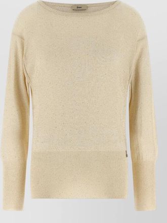 Herno metallic knit sweater