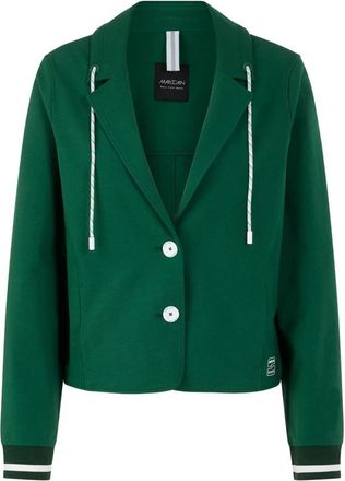 Marc Cain Modern Blazer - Dames - Blazers - Groen - XL - Katoen - Jassen
