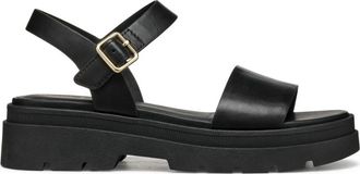 Geox Adacter S Sandaal - Dames - Sandalen - Zwart - 38 EU - Leer - Schoenen
