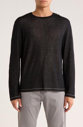Rag & Bone Banks Cotton Double Face Sweater in Black at Nordstrom Rack, Size Small
