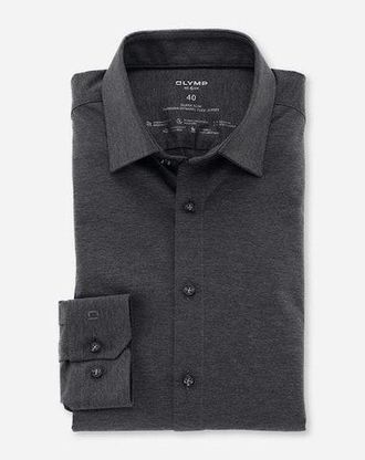 Olymp Businesshemd »No. Six 24/Seven super slim« in bequemer Jersey-Qualität