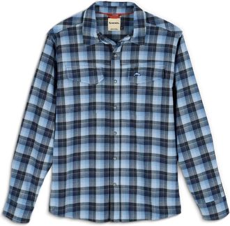 Simms Mens Gallatin Flannel Long Sleeve Shirt In Kennebec Plaid