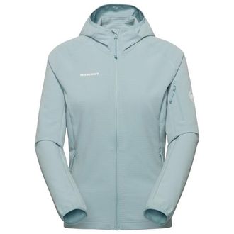 Mammut Madris Light Midlayer Hooded Jacket Fleecejacke f&uuml;r Damen | grau/t&uuml;rkis