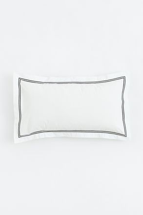 H&M Kopfkissenbezug aus Baumwollperkal - Schwarz