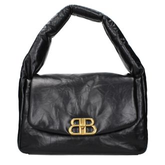 Balenciaga Monaco Handtaschen Damen Leder Schwarz