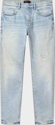 Purple Mens P001 Distressed Skinny Jeans