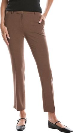 Lafayette 148 New York Manhattan Wool-Blend Slim Cigarette Ankle Pant