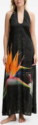 Desigual Abito lungo a fiori - Nero