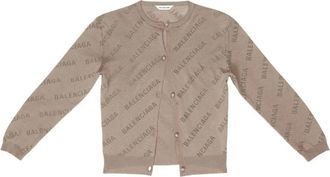 Balenciaga Cardigan Beige - Dames - Vesten - Beige - S - Katoen - Truien & Vesten