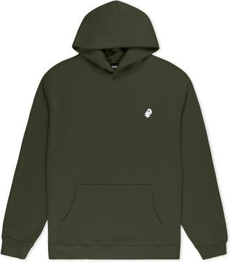 Dalix Ghost Relaxed Midweight Fleece Pullover Hoodie in Cypress at Nordstrom, Size Xx-Large