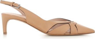 Del Carlo D&eacute;collet&eacute; 11702 - Dames - Pumps - Beige - 37 EU - Leer - Schoenen