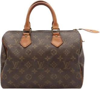 Louis Vuitton Pre-owned Vintage Monogram Canvas Handbag - Dames - Vintage Handtas - Bruin - ONE Size - Vintage