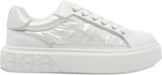 Pinko Gewatteerde sneakers met plateauzool - Wit