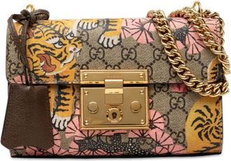 Gucci Pre-owned Gucci Small GG Supreme Bengal Padlock Crossbody Ladies NR3F5SOJKTIXTB8Y