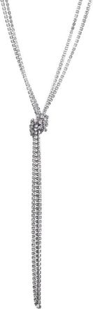 Adornia Adornia Crystal 32In Tennis Knotted Lariat Necklace