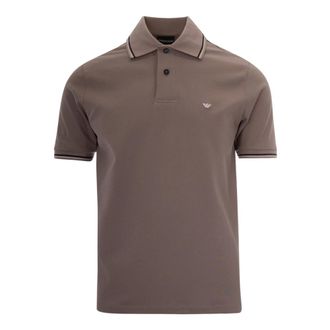 Emporio Armani Polo Shirts, male, Brown, Size: 2XL Polo Shirt