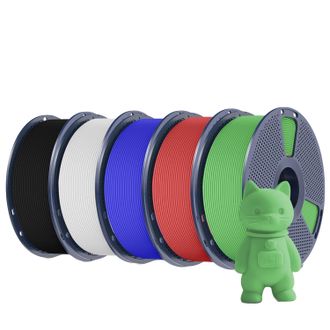 OEM Filamento Para Impresora 3d, Material Pla, Baja Contracci&oacute;n, Rd Bl Gn Bk Wt
