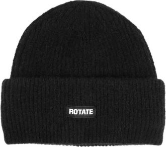 Rotate Muts met logopatch - Zwart