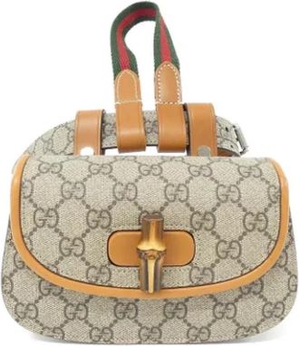 Gucci Pre-owned Belt Bags, female, Brown, Size: ONE SIZE Pre-owned Leather gucci-bags