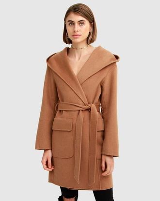 Belle & Bloom Sweet Escape Robe Coat in Camel at Nordstrom, Size X-Small Au