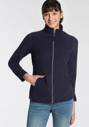 F.lli Campagnolo Fleecejacke CMP WOMAN JACKET, Damen, Gr. 34, schwarz (schwarz blau), Fleece, Obermaterial: 100% Polyester, unifarben, normal, Jacken Fleecejacke, w&auml;rm